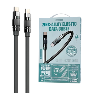 Remax RC-C055 Type-C To Type-C Data Cable 1.2M - Grey  for sale in Egypt from Games2Egypt