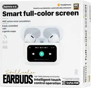 REMAX Cozybuds W30N ANC+ENC Bluetooth Wireless Earbuds - White  for sale in Egypt from Games2Egypt
