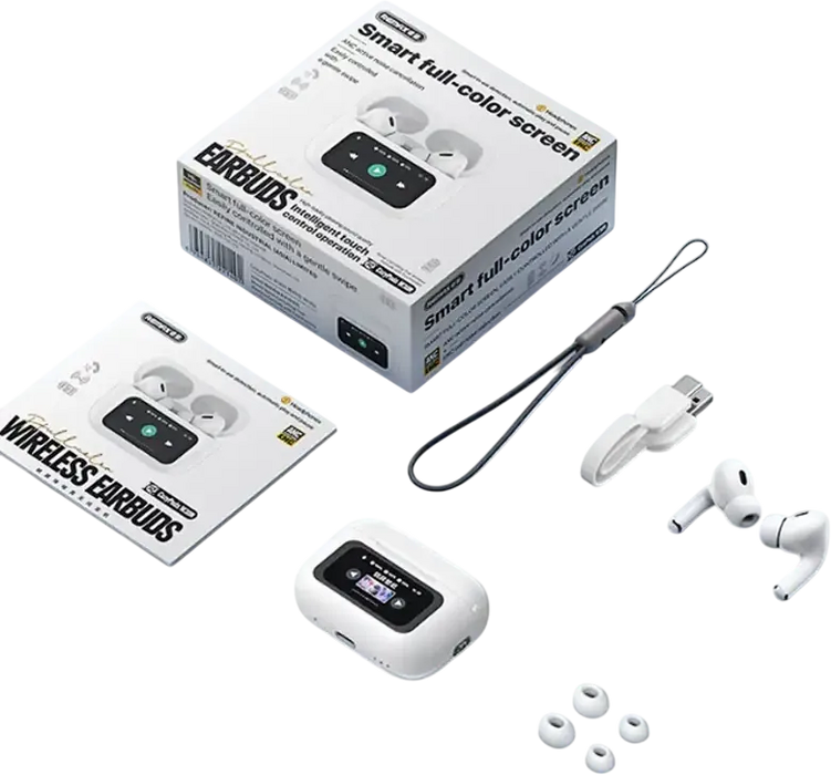 REMAX Cozybuds W30N ANC+ENC Bluetooth Wireless Earbuds - White  for sale in Egypt from Games2Egypt