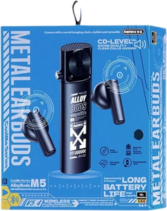 REMAX CoolMe Series AlloyBuds M5 Metal True Wireless Earbuds - Black  for sale in Egypt from Games2Egypt