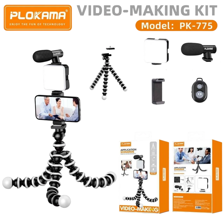 Plokama PK-775 Video Making Kit for Smart Phone  for sale in Egypt from Games2Egypt