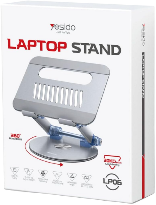 Yesido LP06 Laptop Stand 360° Rotating 30-kg Weight Capacity  for sale in Egypt from Games2Egypt