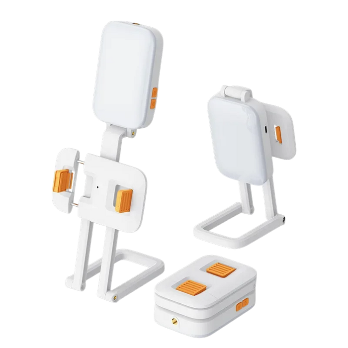 MOXOM MX-LB10 2-in-1 RGB Light Stand & Mobile Holder - White  for sale in Egypt from Games2Egypt