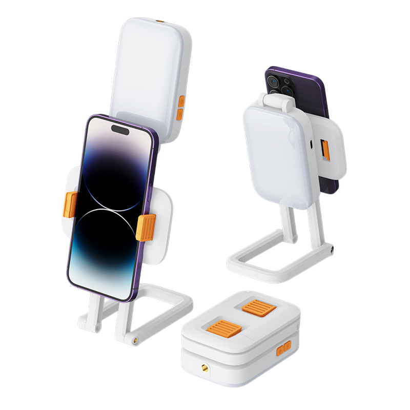 MOXOM MX-LB10 2-in-1 RGB Light Stand & Mobile Holder - White – image 4