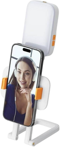 MOXOM MX-LB10 2-in-1 RGB Light Stand & Mobile Holder - White  for sale in Egypt from Games2Egypt