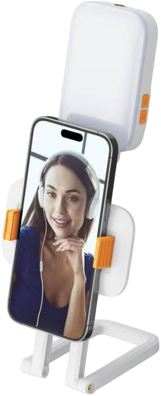 MOXOM MX-LB10 2-in-1 RGB Light Stand & Mobile Holder - White – image 5