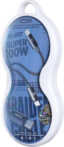 Remax RC-093T 100W Type-C To Type-C & Lighting Cable - Black  for sale in Egypt from Games2Egypt