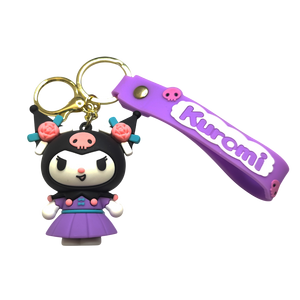 Sanrio Kuromi Purple Dress Keychain Medal