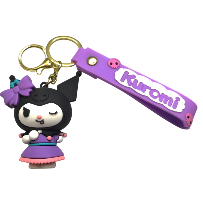 Kuromi Winking Bag Charm Keychain Medal  for sale in Egypt from Games2Egypt