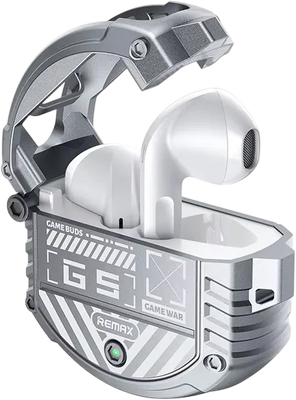 Remax Gamebuds G5 Alloy Gaming True Wireless Bluetooth Earbuds - Silver