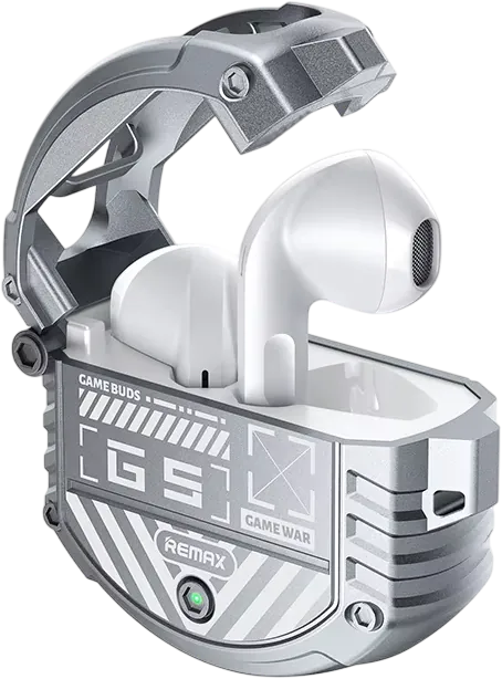 Remax Gamebuds G5 Alloy Gaming True Wireless Bluetooth Earbuds - Silver  for sale in Egypt from Games2Egypt