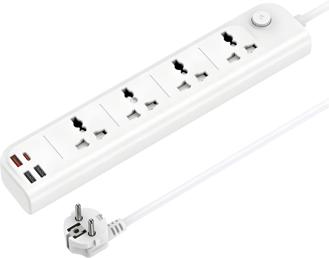 Yesido MC22 High Power Fast Charging Socket 3M - EU Plug - White