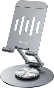 Yesido C299 360 Rotating Foldable Aluminum Desktop Stand & Holder -  for sale in Egypt from Games2Egypt