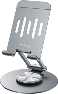 Yesido C299 360 Rotating Foldable Aluminum Desktop Stand & Holder  for sale in Egypt from Games2Egypt