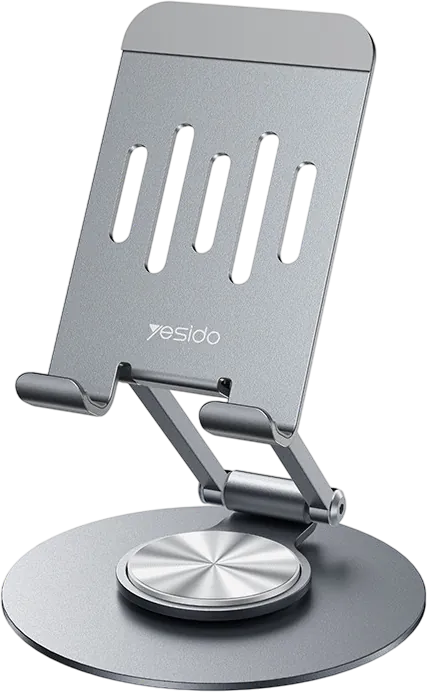 Yesido C299 360 Rotating Foldable Aluminum Desktop Stand & Holder  for sale in Egypt from Games2Egypt