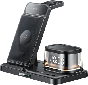 Yesido DS22 5 in 1 Clock Wireless Charging Stand For Apple  for sale in Egypt from Games2Egypt