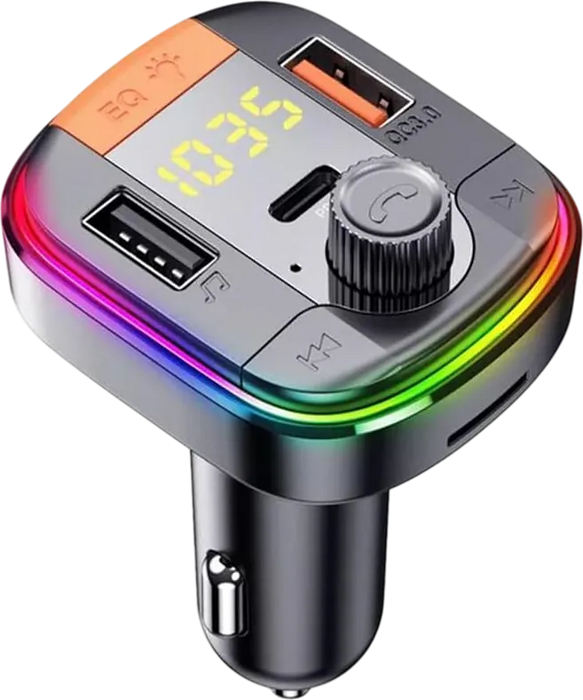 Yesido Y45 43W RGB Bluetooth To FM Convert Fast Charging Car Charger  for sale in Egypt from Games2Egypt