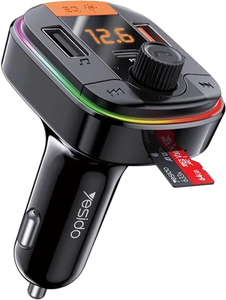 Yesido Y45 43W RGB Bluetooth To FM Convert Fast Charging Car Charger  for sale in Egypt from Games2Egypt