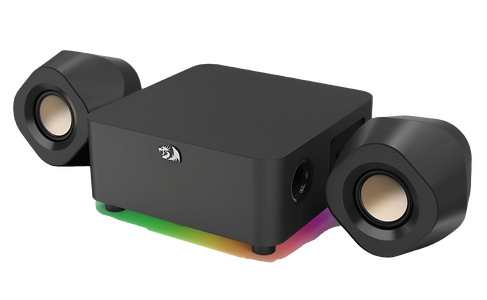 Redragon GS590 Pro KAIDAS RGB Wired & Bluetooth Gaming Speaker With Remote -  for sale in Egypt from Games2Egypt