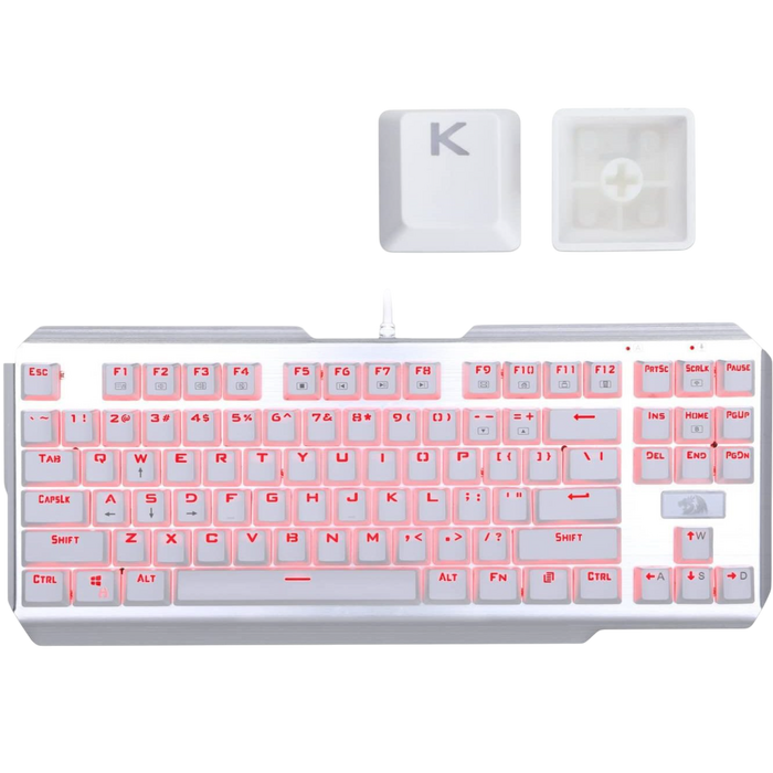 Redragon A101 Double Shot Injection Molded Mechanical Keyboard Keycaps - White  for sale in Egypt from Games2Egypt