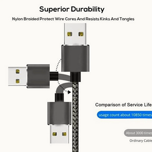 Yesido CA11 Detachable 3 In 1 Magnetic Braided Data Cable 1M - Silver  for sale in Egypt from Games2Egypt