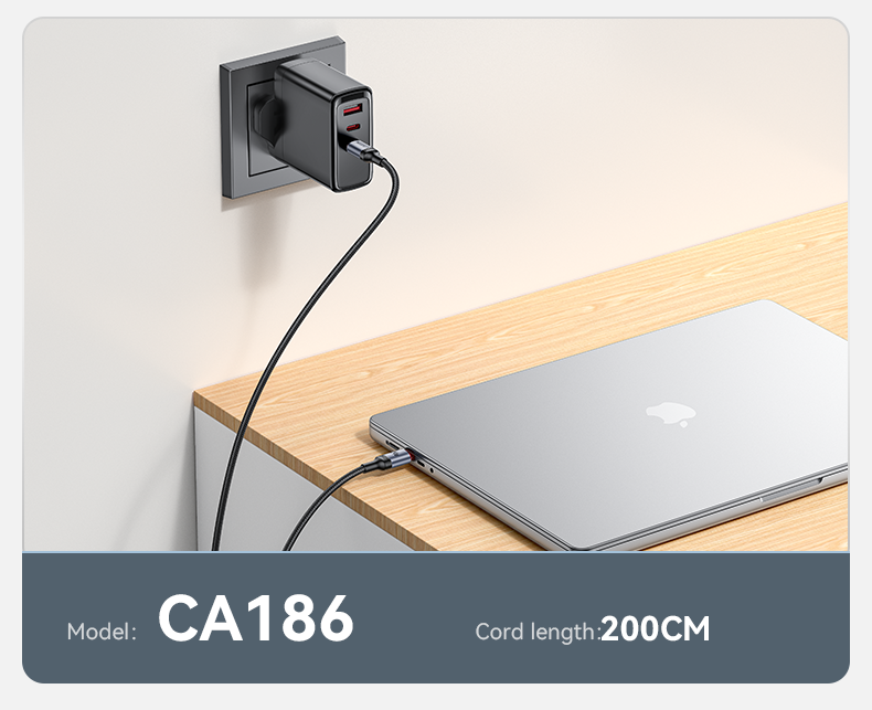 Yesido CA186 240W Type-C To Type-C Braided Data Cable 2M  for sale in Egypt from Games2Egypt
