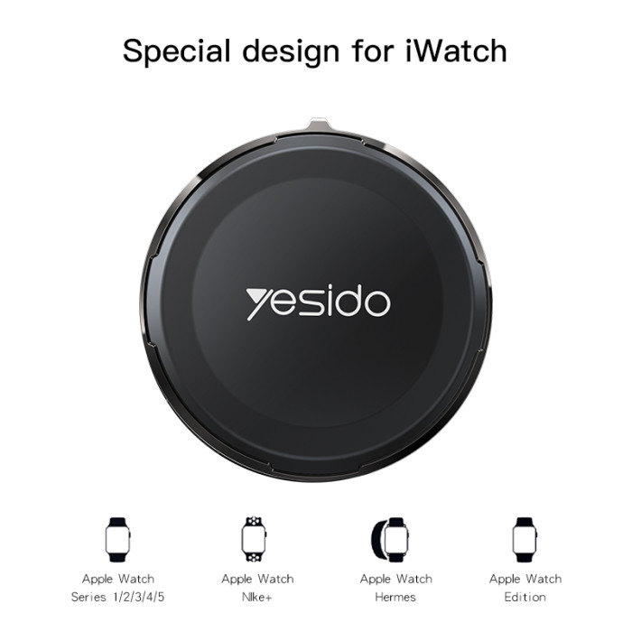Yesido DS18 Fast Portable Wireless Magnetic Charger Apple Watch  for sale in Egypt from Games2Egypt