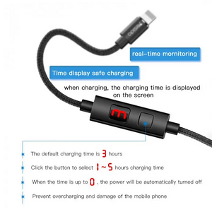 Yesido CA46 USB to Type-C Timing Cut-Off With Displayed 1.2M  for sale in Egypt from Games2Egypt