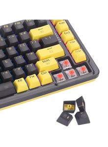 Redragon K649PY-RGB ELF 75% Wired Gasket RGB Gaming Keyboard Linear Switch - Black/Gold  for sale in Egypt from Games2Egypt