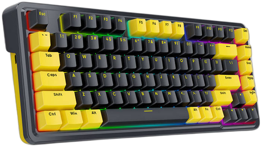 Redragon K649PY-RGB ELF 75% Wired Gasket RGB Gaming Keyboard Linear Switch - Black/Gold  for sale in Egypt from Games2Egypt