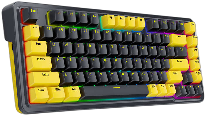 Redragon K649PY-RGB ELF 75% Wired Gasket RGB Gaming Keyboard Linear Switch - Black/Gold  for sale in Egypt from Games2Egypt