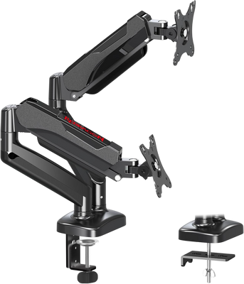 Redragon GMK915 Gas Spring Dual Monitor Mount Stand 13-32 Inch