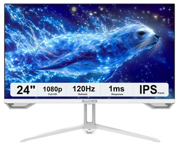 Sades SL-Sealion-24 SA-F01F24W FHD 120HZ Flat Gaming Monitor - White -  for sale in Egypt from Games2Egypt