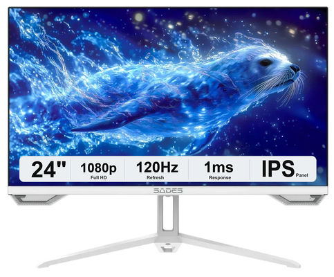 Sades SL-Sealion-24 SA-F01F24W FHD 120HZ Flat Gaming Monitor - White