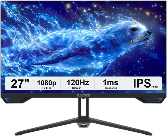 سادس SL-Sealion - F01F27B شاشة ألعاب مسطحة 27 بوصة فول أتش دي 120HZ - لون أسود  للبيع في مصر من خلال Games2Egypt