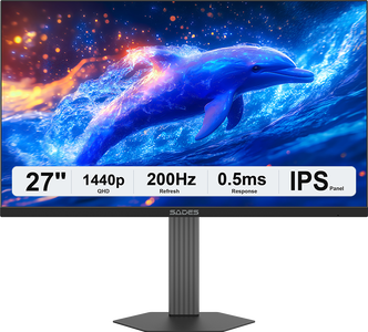 Sades BN-Dolphin SA-F01Q27 QHD 200Hz IPS Flat Gaming Monitor - Black -  for sale in Egypt from Games2Egypt