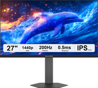 سادس BN-Dolphin SA-F01Q27 شاشة ألعاب مسطحة QHD 200Hz - أسود  للبيع في مصر من خلال Games2Egypt