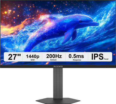 Sades BN-Dolphin SA-F01Q27 QHD 200Hz IPS Flat Gaming Monitor - Black