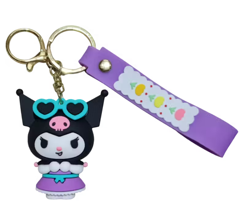 Kuromi with Heart Glasses - Keychain Medal	  for sale in Egypt from Games2Egypt