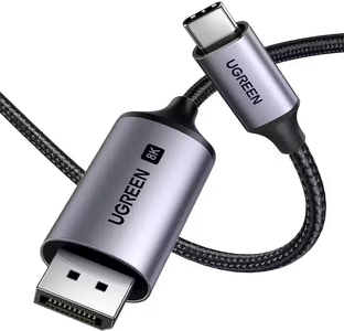 UGREEN CM556 USB-C To DisplayPort Cable 8K - 3M -  for sale in Egypt from Games2Egypt