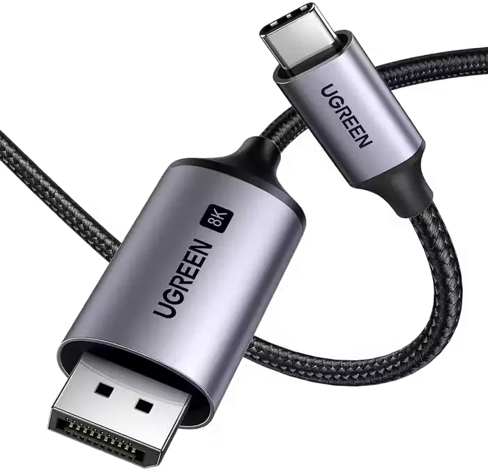 UGREEN CM556 USB-C To DisplayPort Cable 8K - 3M  for sale in Egypt from Games2Egypt
