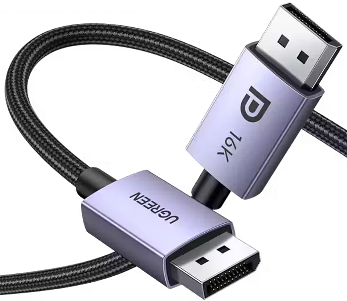 يوجرين DP118 كابل DisplayPort 2.0 مجدول بدقة 16K – 1 متر  للبيع في مصر من خلال Games2Egypt