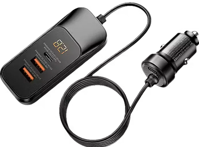 Remax RCC355 120W 4 Ports Fast Car Charger - Black  for sale in Egypt from Games2Egypt