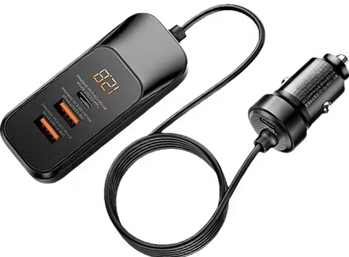 Remax RCC355 120W 4 Ports Fast Car Charger - Black  for sale in Egypt from Games2Egypt