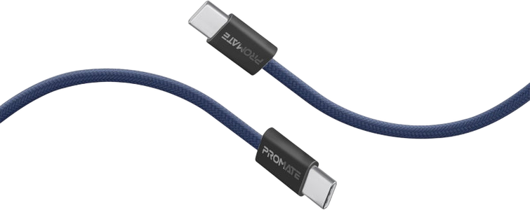 Promate EcoLine-CC200 60W Ultra-Fast USB-C cable - 2M - Blue -  for sale in Egypt from Games2Egypt
