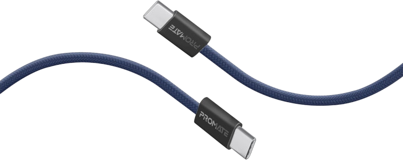 Promate EcoLine-CC200 60W Ultra-Fast USB-C cable - 2M - Blue  for sale in Egypt from Games2Egypt