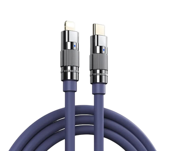 REMAX RC-C053 20W Fast Charging Cable USB-C to Lightning 1.2M - Purple -  for sale in Egypt from Games2Egypt