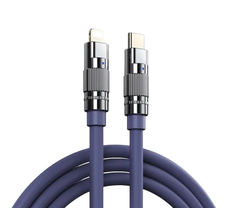 REMAX RC-C053 20W Fast Charging Cable USB-C to Lightning 1.2M - Purple  for sale in Egypt from Games2Egypt