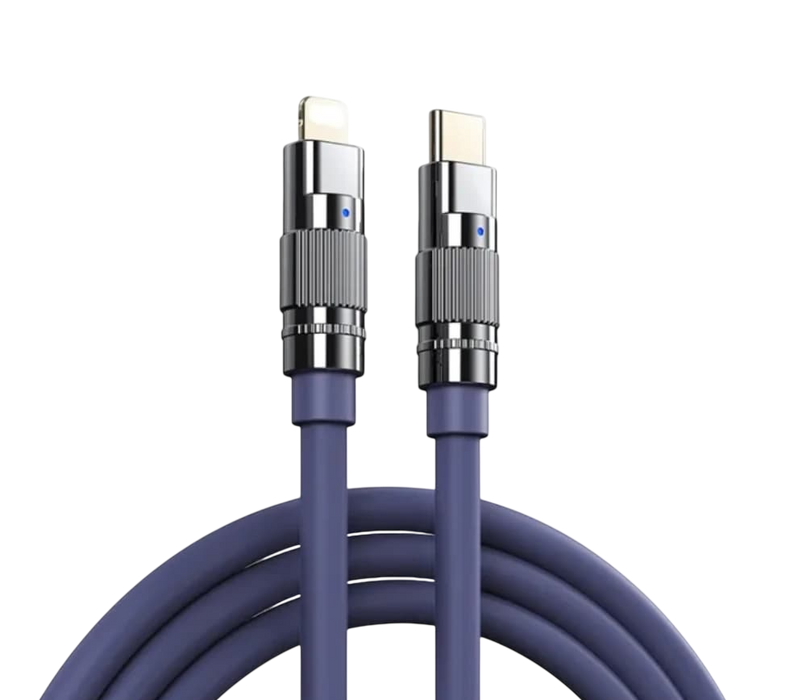 REMAX RC-C053 20W Fast Charging Cable USB-C to Lightning 1.2M - Purple  for sale in Egypt from Games2Egypt