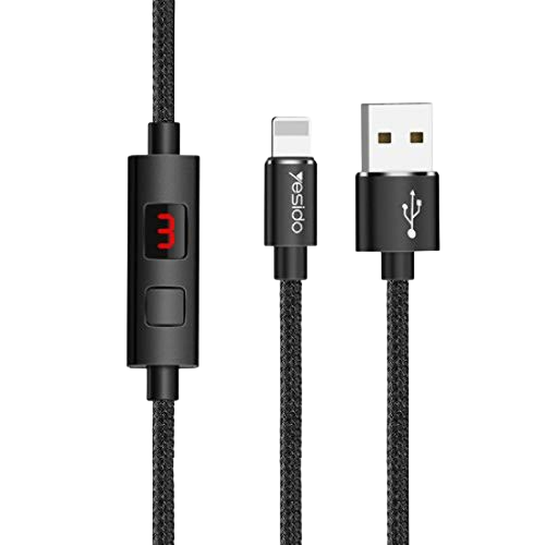Yesido CA46 USB to Lighting Timing Cut-Off With Displayed 1.2M  for sale in Egypt from Games2Egypt